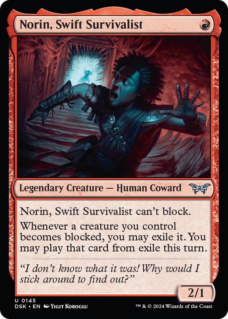Norin, Swift Survivalist (0145) [Duskmourn: House of Horror] | Tabernacle Games