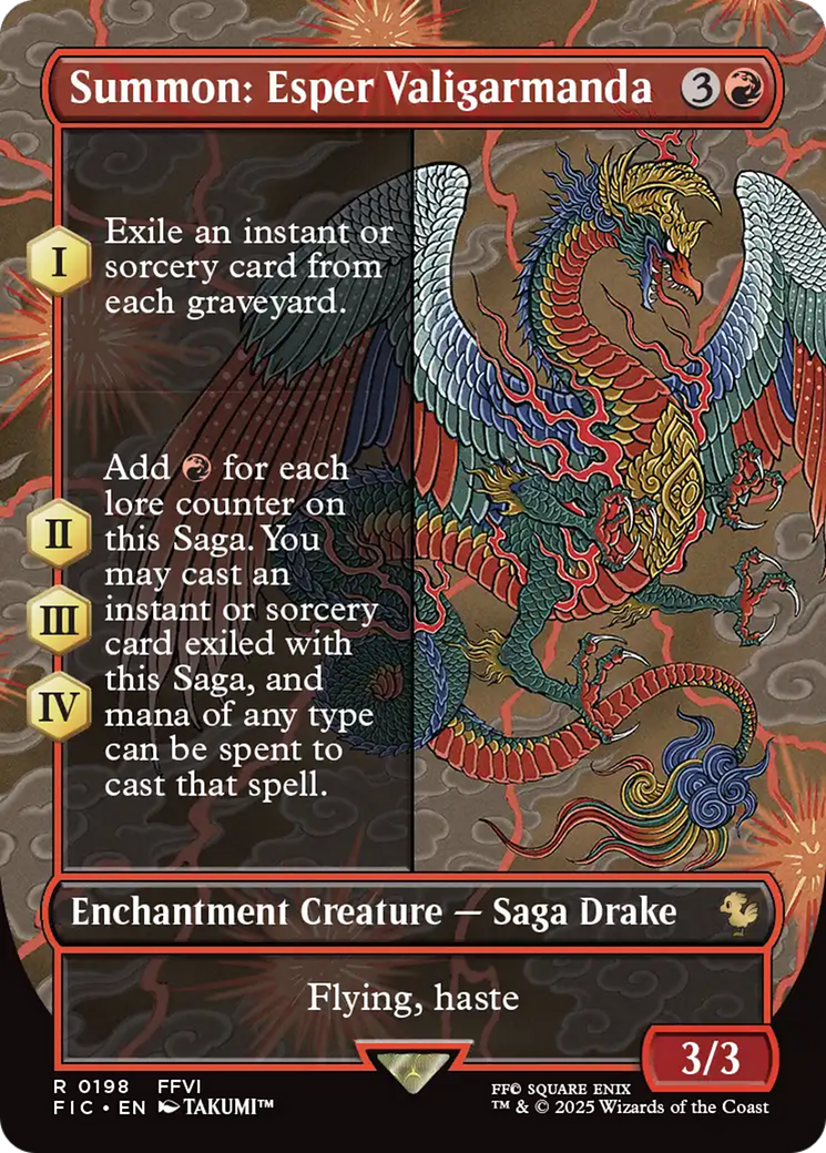 Summon: Esper Valigarmanda (Borderless) [FINAL FANTASY Commander] | Tabernacle Games