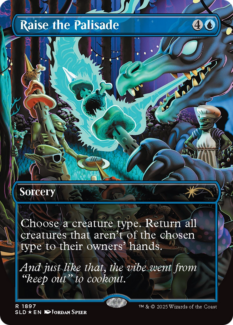 Raise the Palisade (Double Rainbow Foil) [Secret Lair Drop Series] | Tabernacle Games