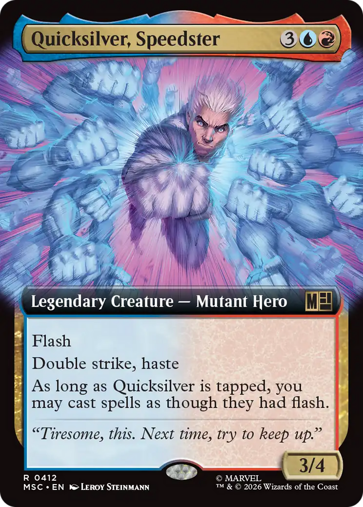 Quicksilver, Speedster (Extended Art) [Marvel Super Heroes Commander] | Tabernacle Games
