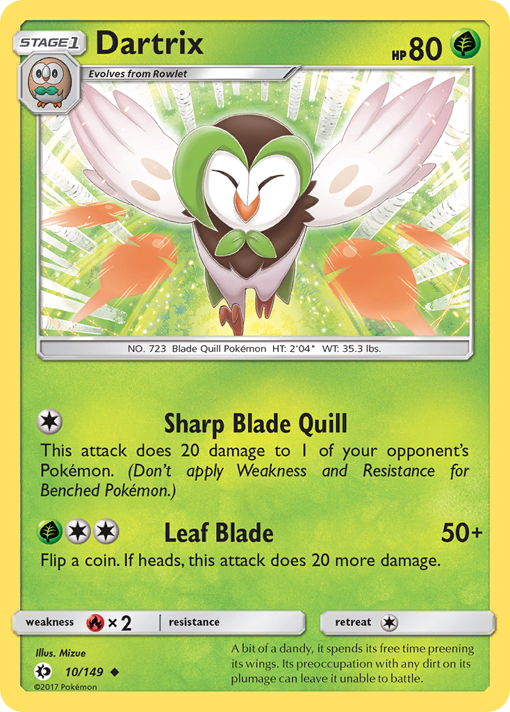 Dartrix (10/149) [Sun & Moon: Base Set] | Tabernacle Games