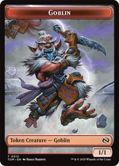 Dog // Goblin Double-Sided Token [Tarkir: Dragonstorm Commander Tokens] | Tabernacle Games