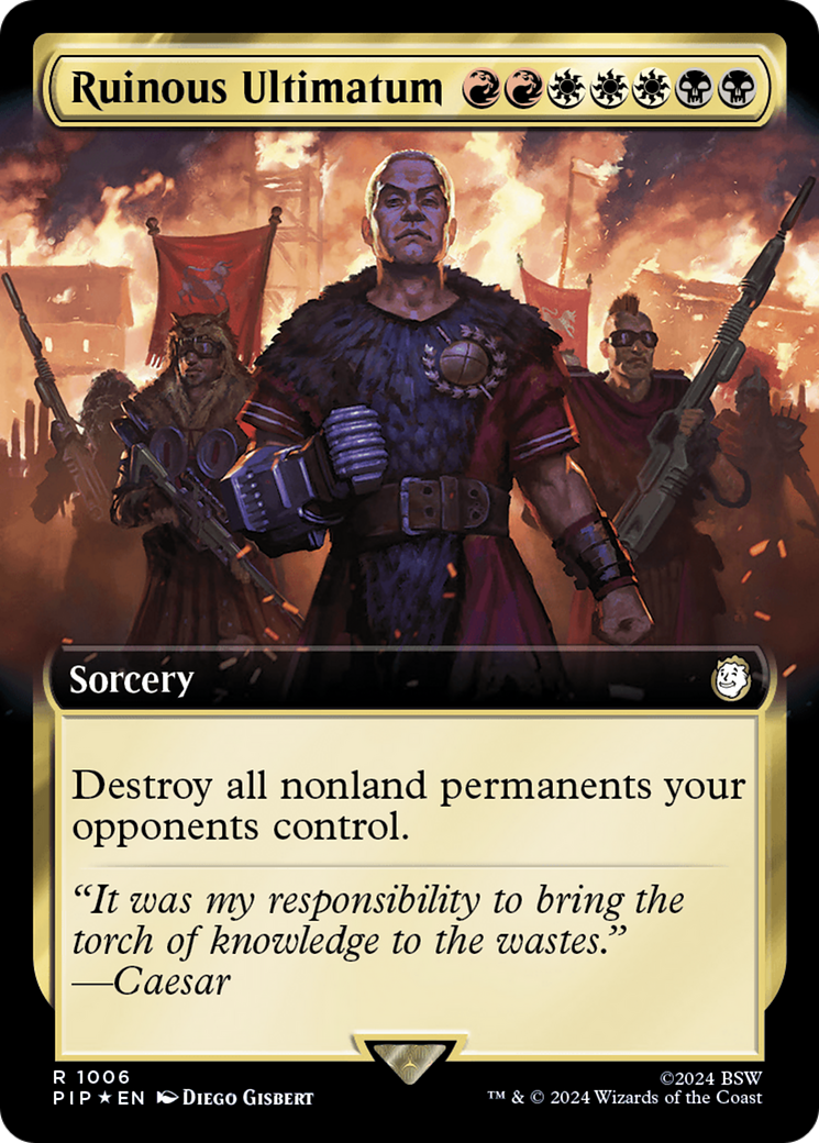 Ruinous Ultimatum (Extended Art) (Surge Foil) [Fallout] | Tabernacle Games