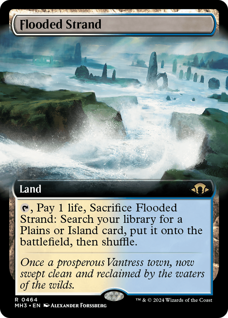 Flooded Strand (Extended Art) [Modern Horizons 3] | Tabernacle Games