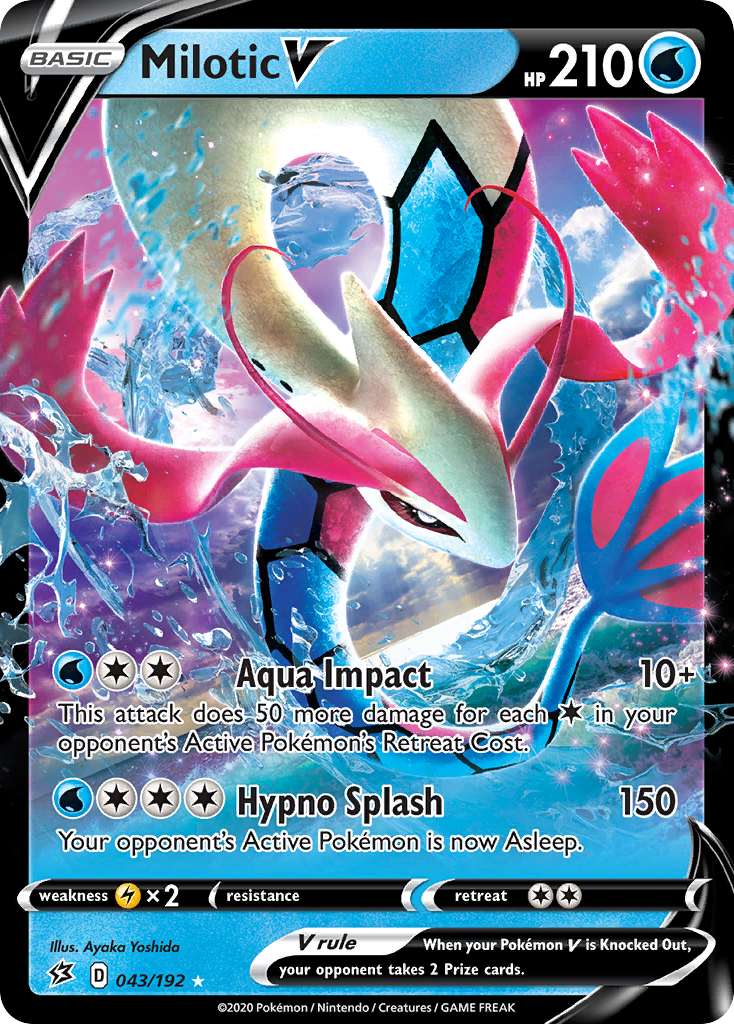 Milotic V (043/192) [Sword & Shield: Rebel Clash] | Tabernacle Games