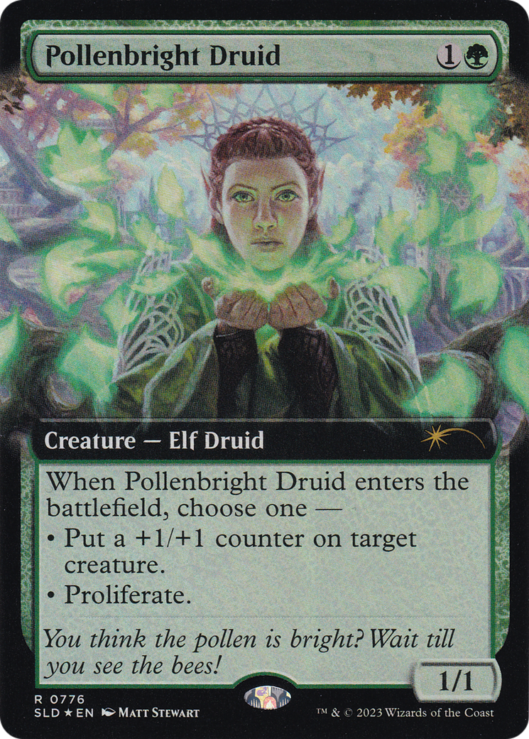 Pollenbright Druid (Extended Art) [Secret Lair Drop Series] | Tabernacle Games