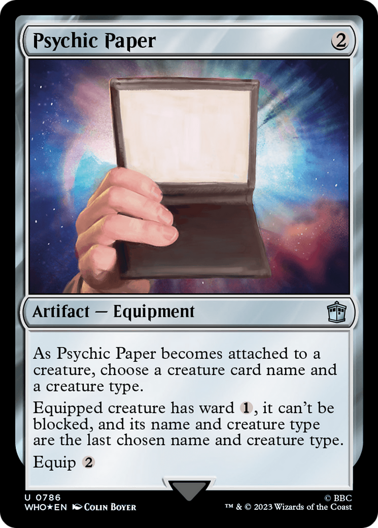 Psychic Paper (Surge Foil) [Doctor Who] | Tabernacle Games