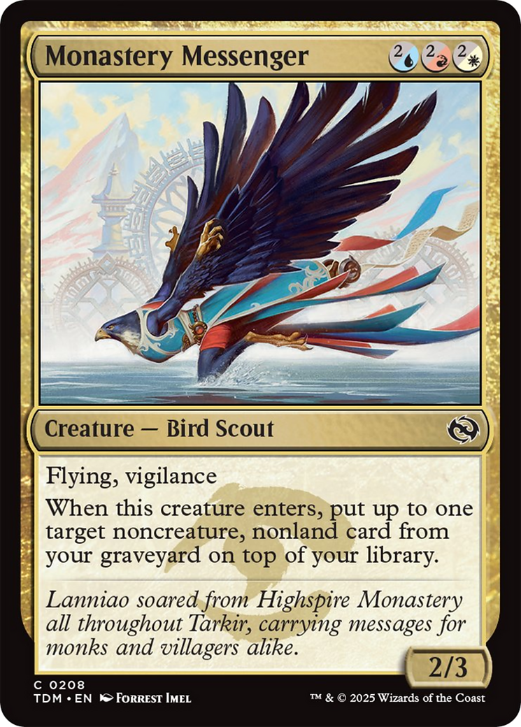 Monastery Messenger [Tarkir: Dragonstorm] | Tabernacle Games