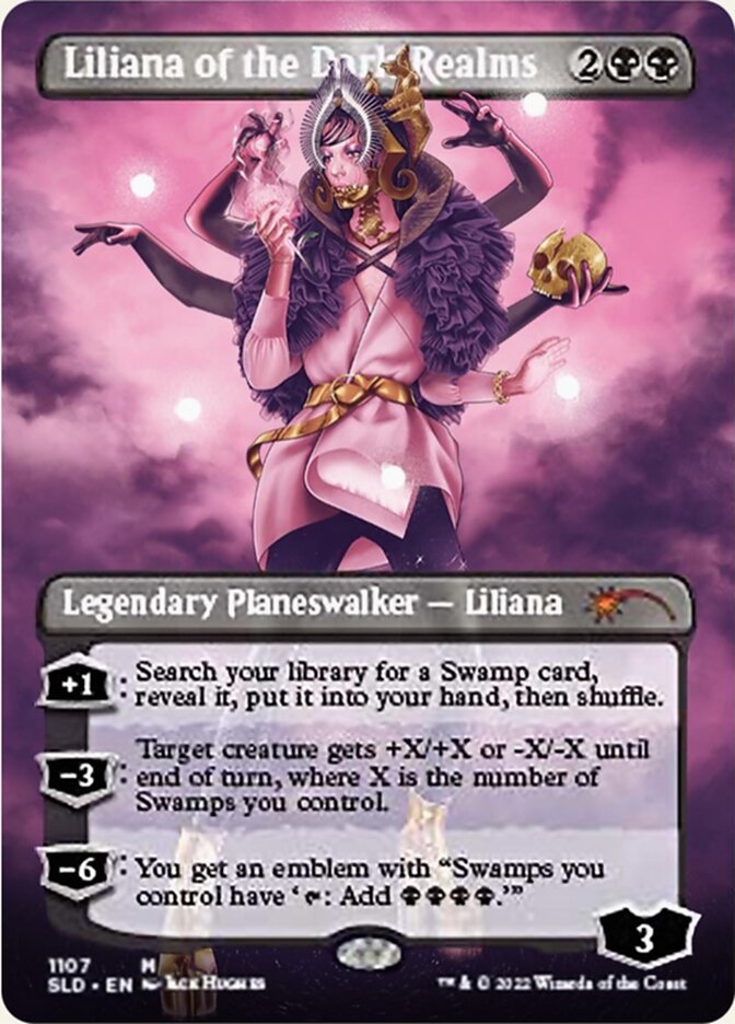 Liliana of the Dark Realms (Borderless) [Secret Lair Drop Series] | Tabernacle Games