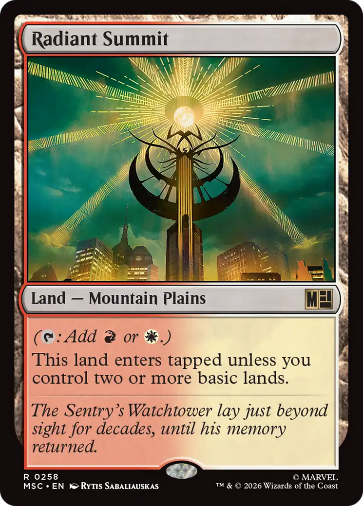 Radiant Summit [Marvel Super Heroes Commander] | Tabernacle Games