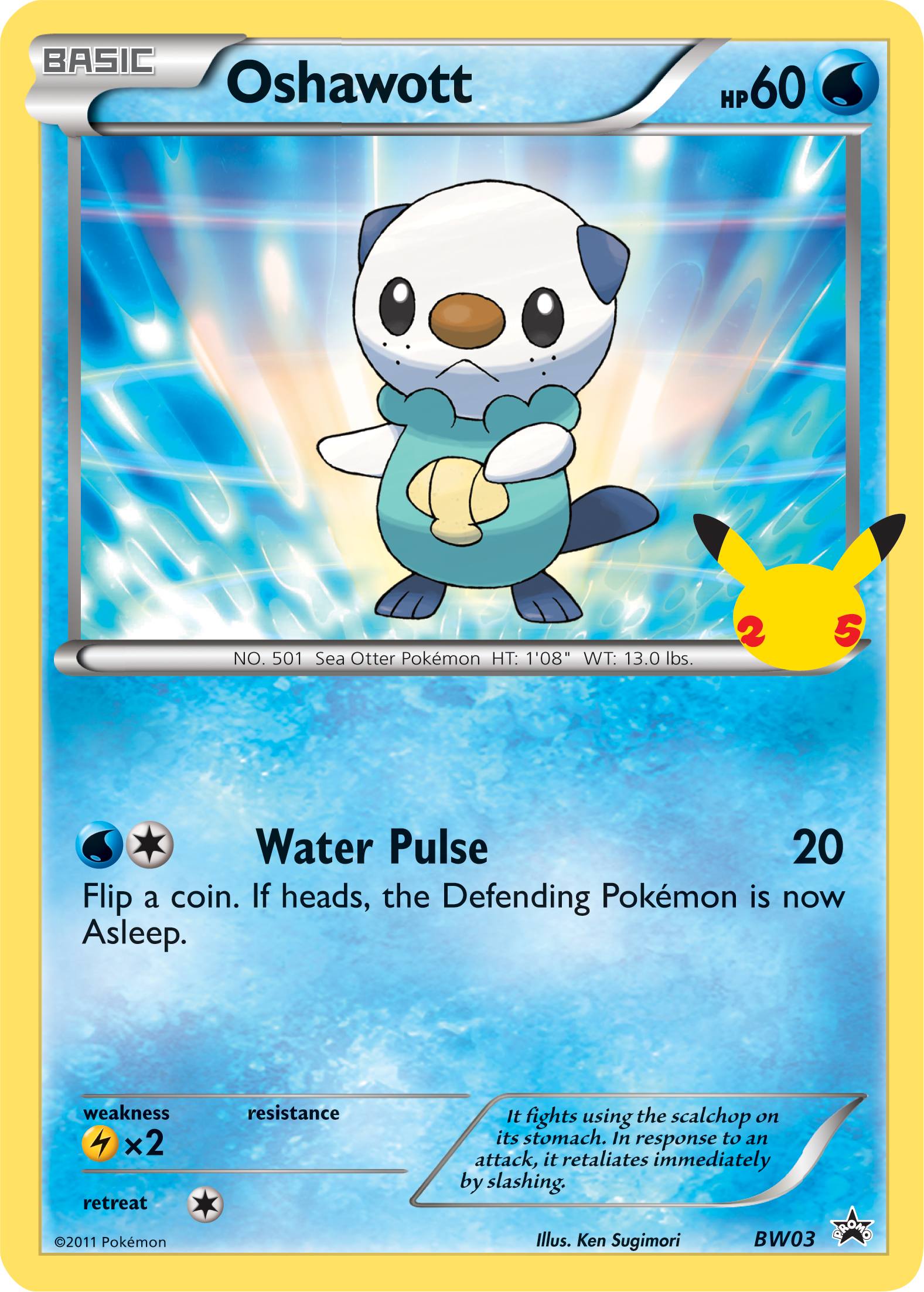 Oshawott (BW03) (Jumbo Card) [First Partner Pack] | Tabernacle Games