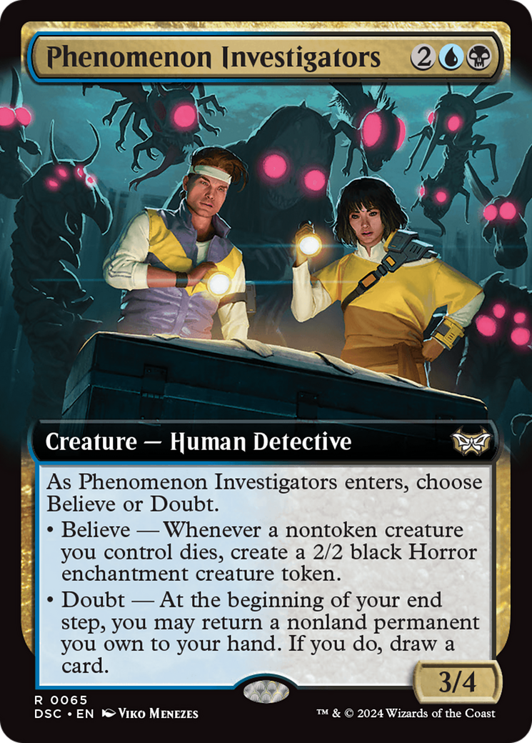 Phenomenon Investigators (Extended Art) [Duskmourn: House of Horror Commander] | Tabernacle Games