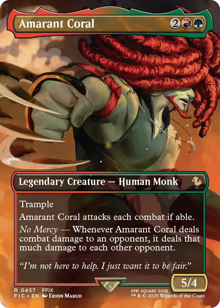Amarant Coral (Borderless) [FINAL FANTASY Commander] | Maze of Fitzroy