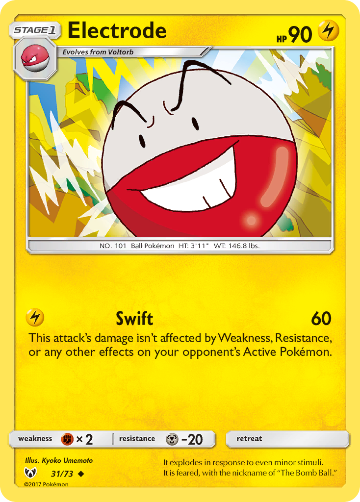 Electrode (31/73) [Sun & Moon: Shining Legends] | Tabernacle Games