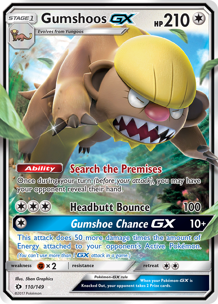 Gumshoos GX (110/149) [Sun & Moon: Base Set] | Tabernacle Games