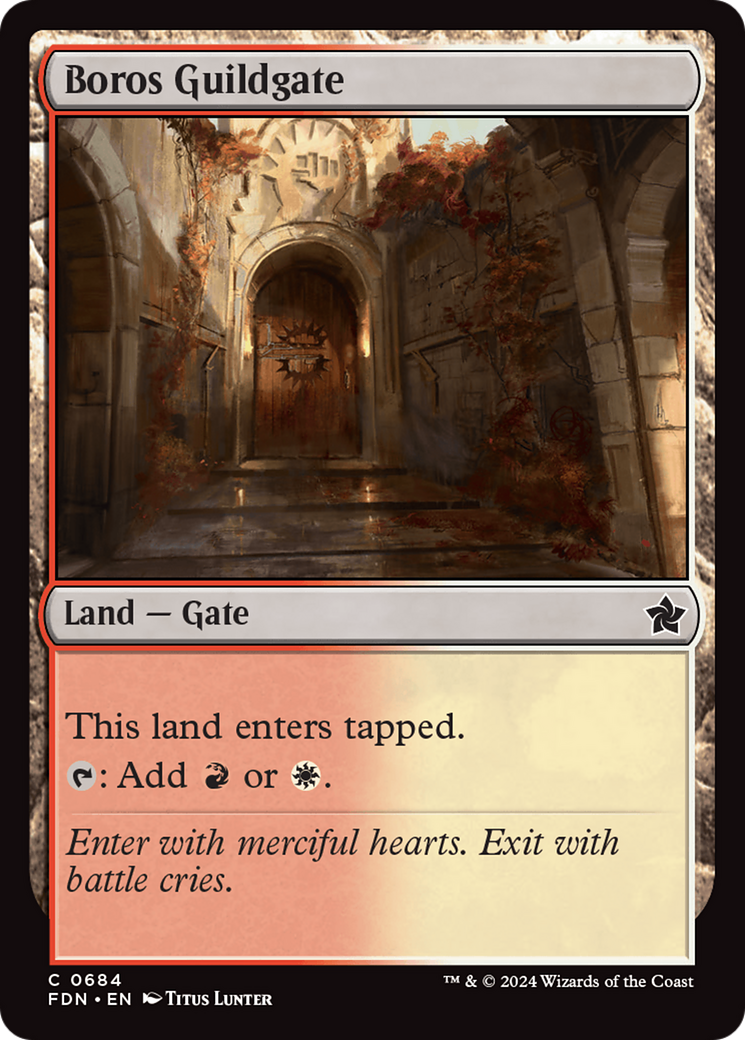 Boros Guildgate [Foundations] | Tabernacle Games