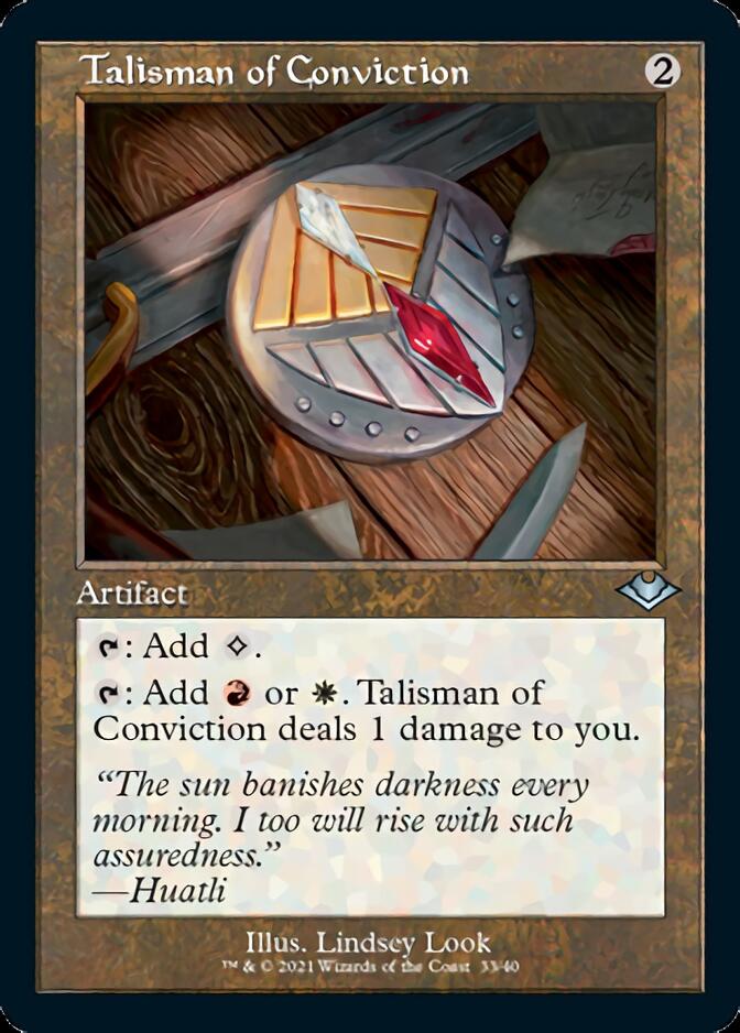 Talisman of Conviction (Retro Foil Etched) [Modern Horizons] | Tabernacle Games