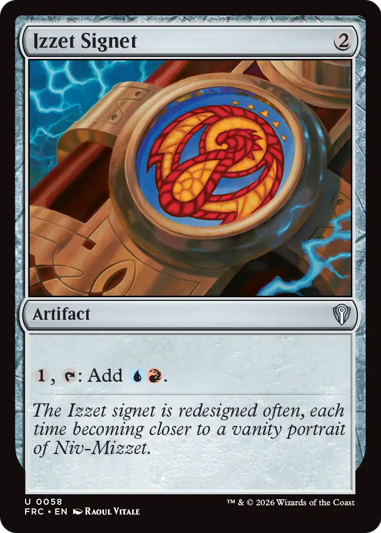 Izzet Signet [Reality Fracture Commander] | Tabernacle Games