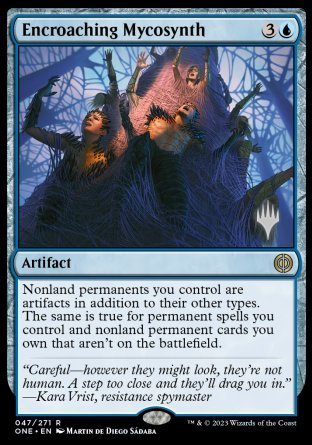 Encroaching Mycosynth (Promo Pack) [Phyrexia: All Will Be One Promos] | Tabernacle Games