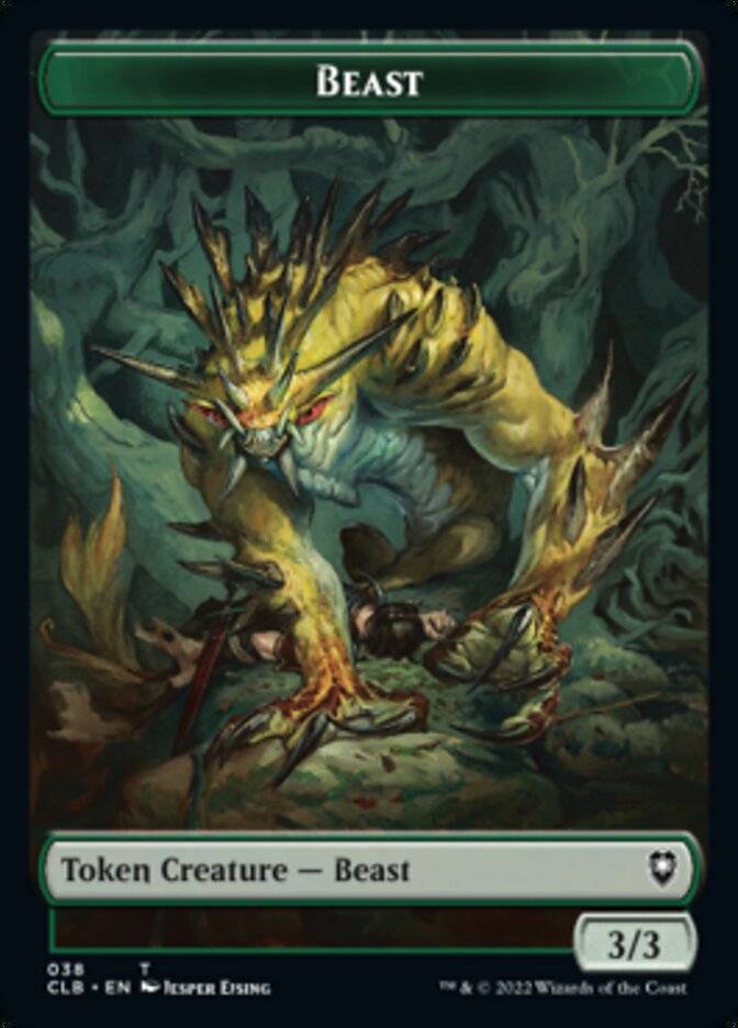 Satyr // Beast Double-Sided Token [Commander Legends: Battle for Baldur's Gate Tokens] | Tabernacle Games
