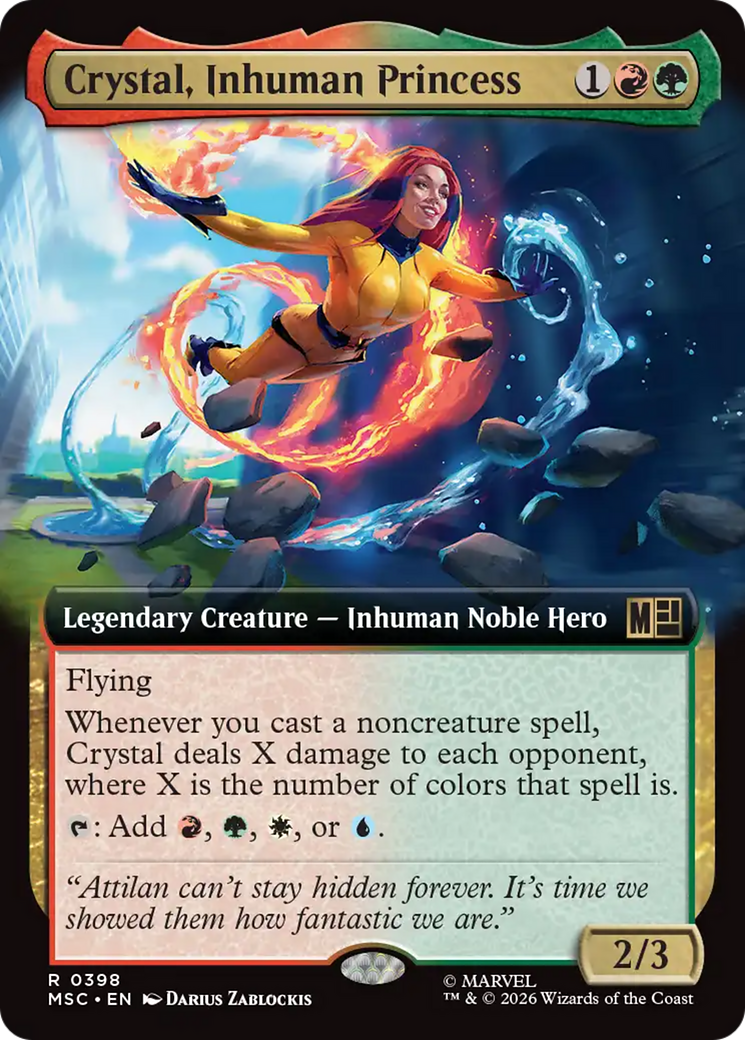 Crystal, Inhuman Princess (Extended Art) [Marvel Super Heroes Commander] | Tabernacle Games