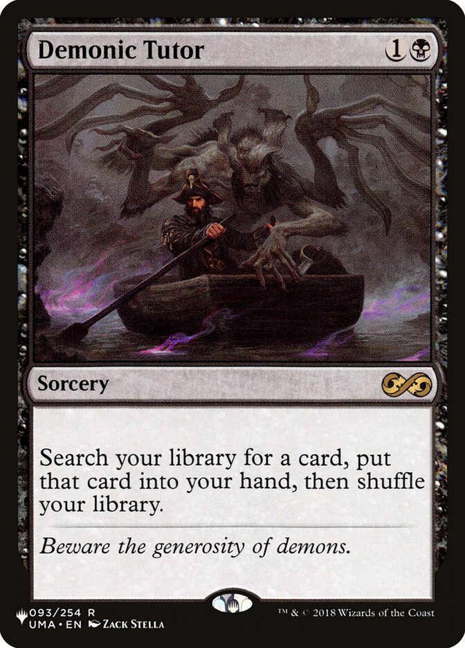 Demonic Tutor [The List] | Tabernacle Games