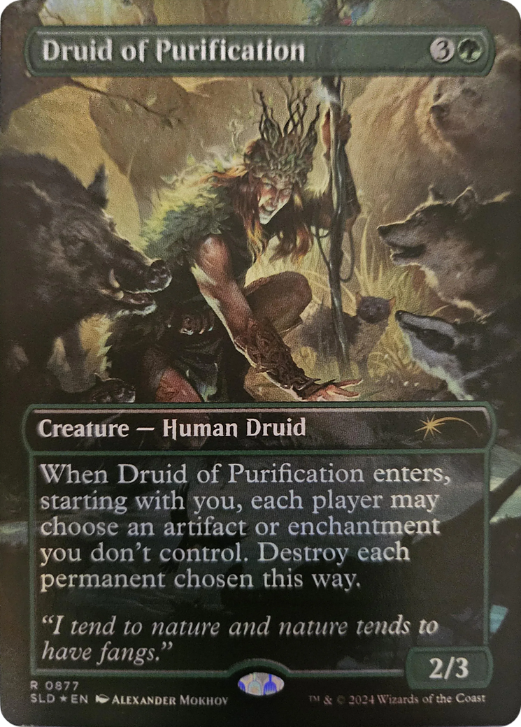 Druid of Purification (Rainbow Foil) [Secret Lair Drop Series] | Tabernacle Games