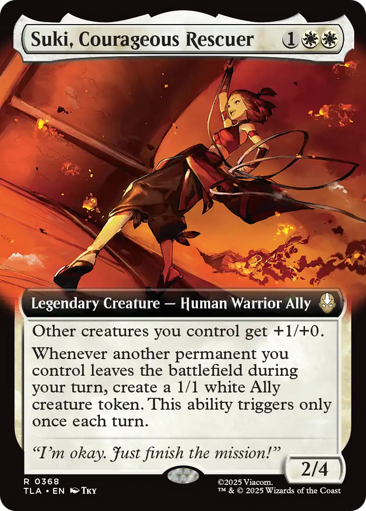 Suki, Courageous Rescuer (Extended Art) [Avatar: The Last Airbender] | Tabernacle Games