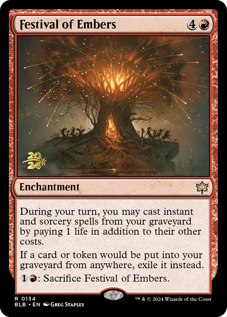 Festival of Embers [Bloomburrow Prerelease Promos] | Tabernacle Games