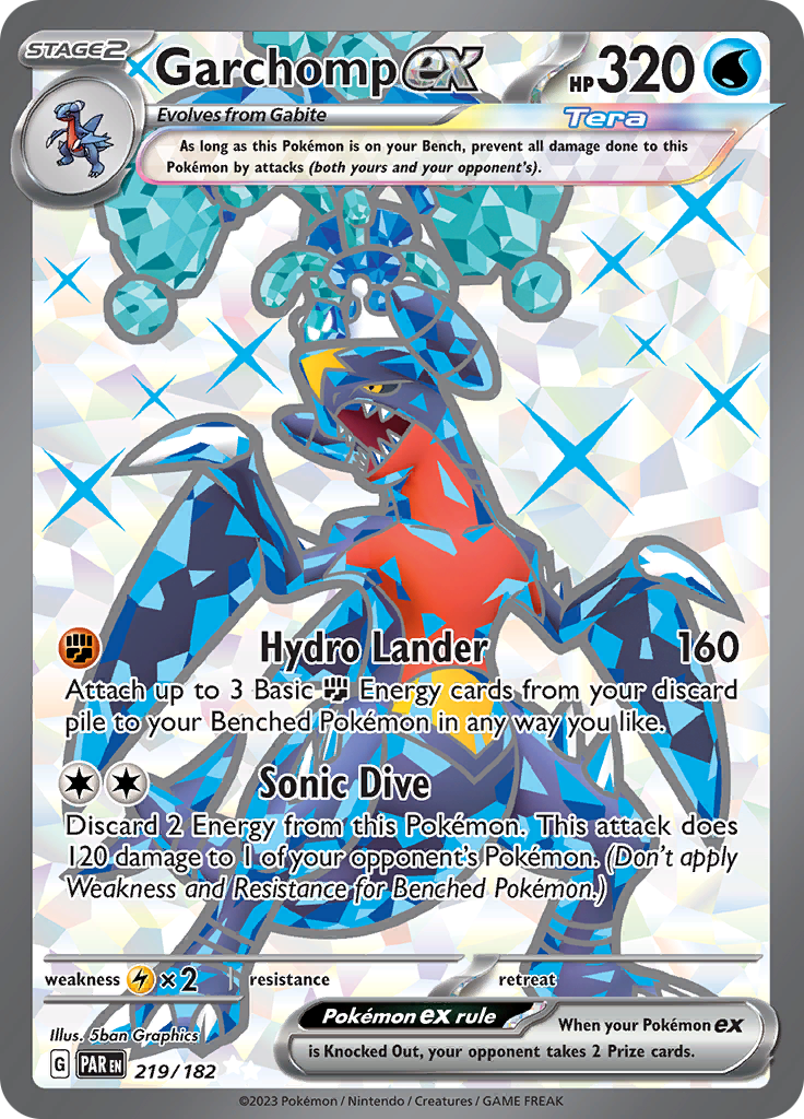 Garchomp ex (219/182) [Scarlet & Violet: Paradox Rift] | Tabernacle Games