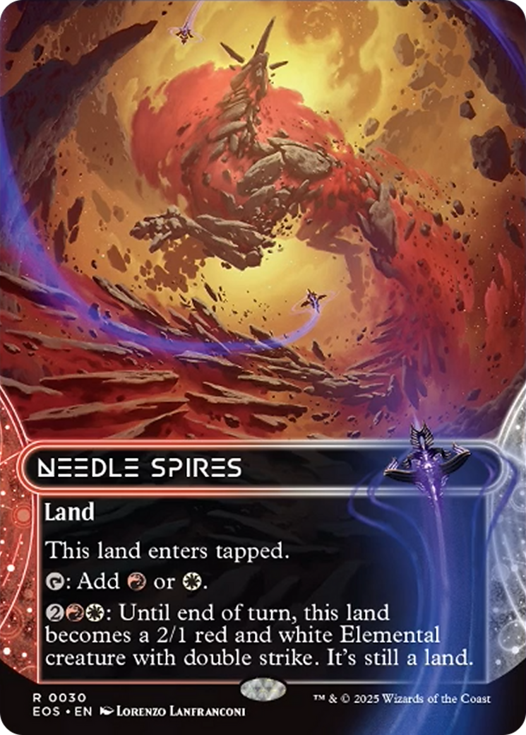 Needle Spires (0030) (Borderless) [Edge of Eternities: Stellar Sights] | Tabernacle Games
