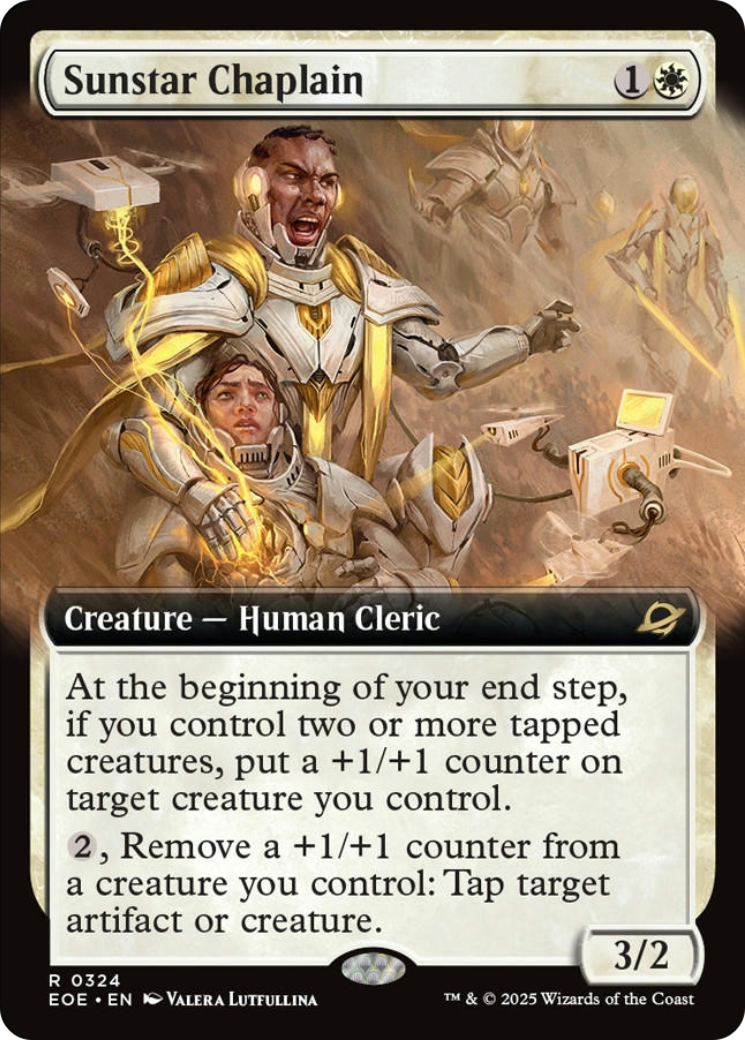 Sunstar Chaplain (Extended Art) [Edge of Eternities] | Tabernacle Games