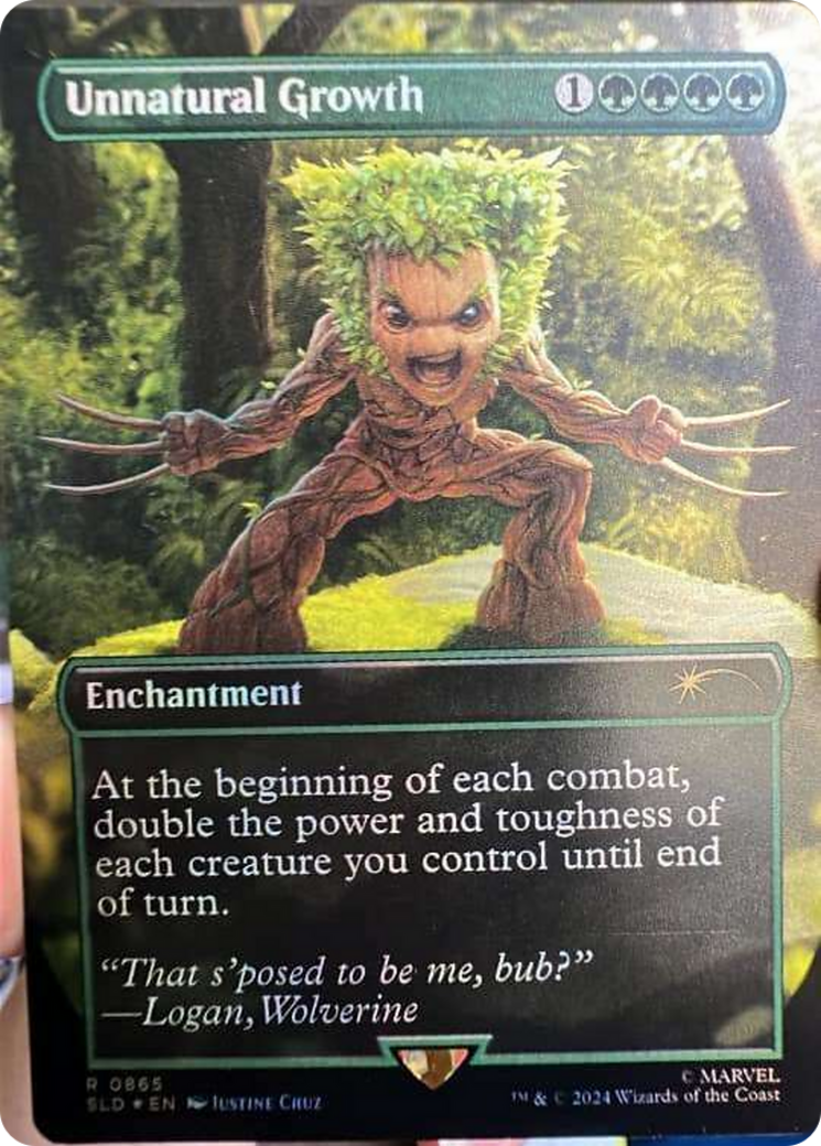 Unnatural Growth (Rainbow Foil) [Secret Lair Drop Series] | Tabernacle Games