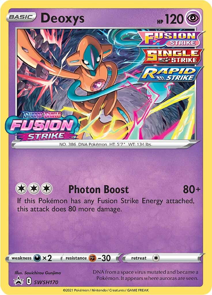 Deoxys (SWSH170) (Prerelease Promo) [Sword & Shield: Black Star Promos] | Tabernacle Games