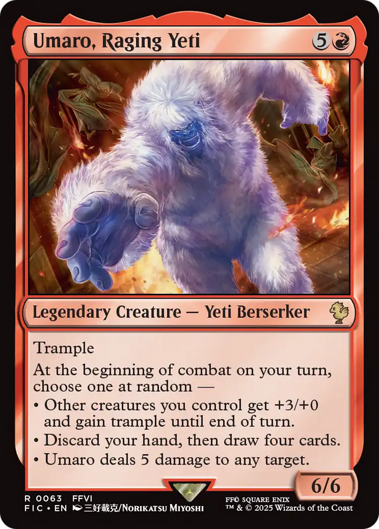 Umaro, Raging Yeti [FINAL FANTASY Commander] | Tabernacle Games