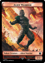 Alien Rhino // Alien Warrior Double-Sided Token [Doctor Who Tokens] | Tabernacle Games