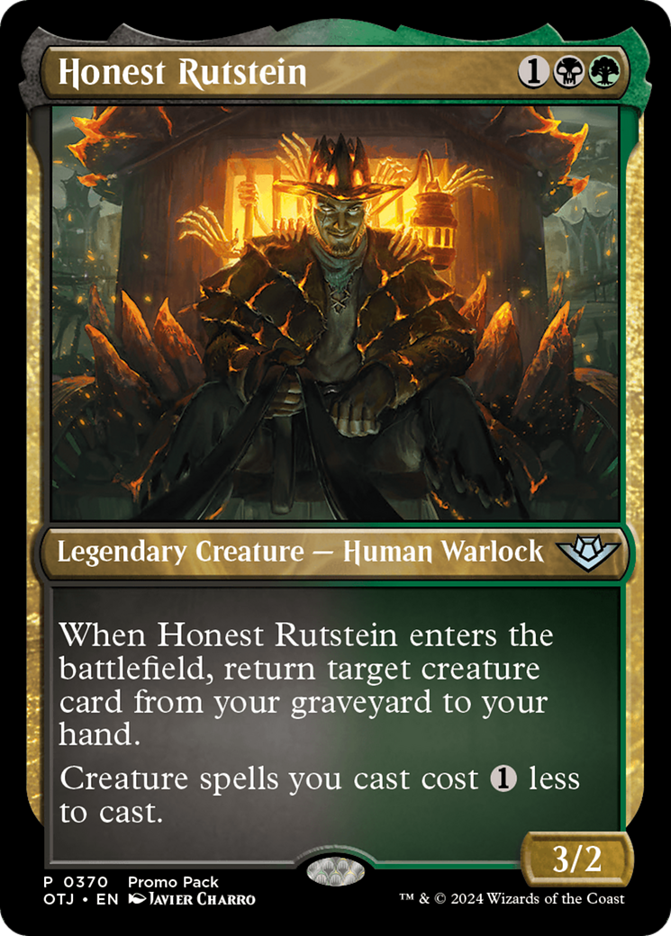 Honest Rutstein (Promo Pack) [Outlaws of Thunder Junction Promos] | Tabernacle Games