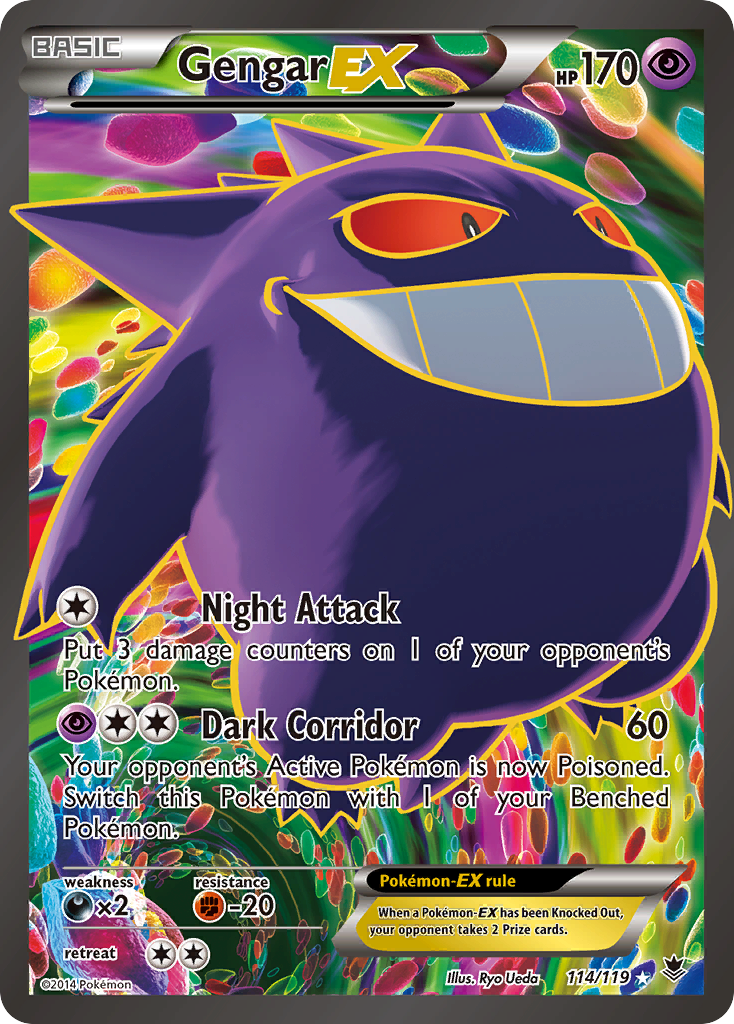 Gengar EX (114/119) [XY: Phantom Forces] | Tabernacle Games