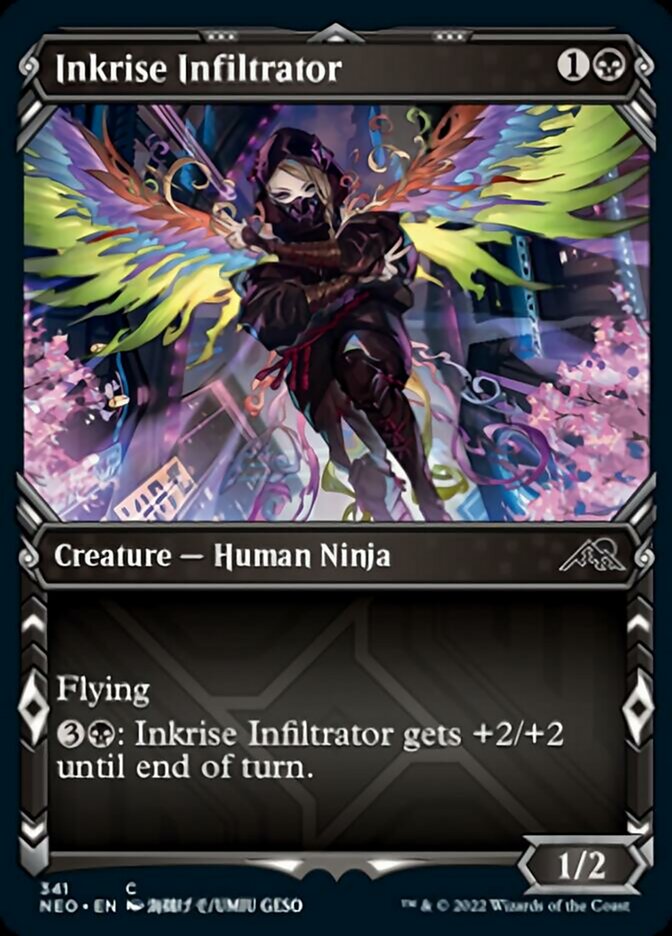 Inkrise Infiltrator (Showcase Ninja) [Kamigawa: Neon Dynasty] | Tabernacle Games