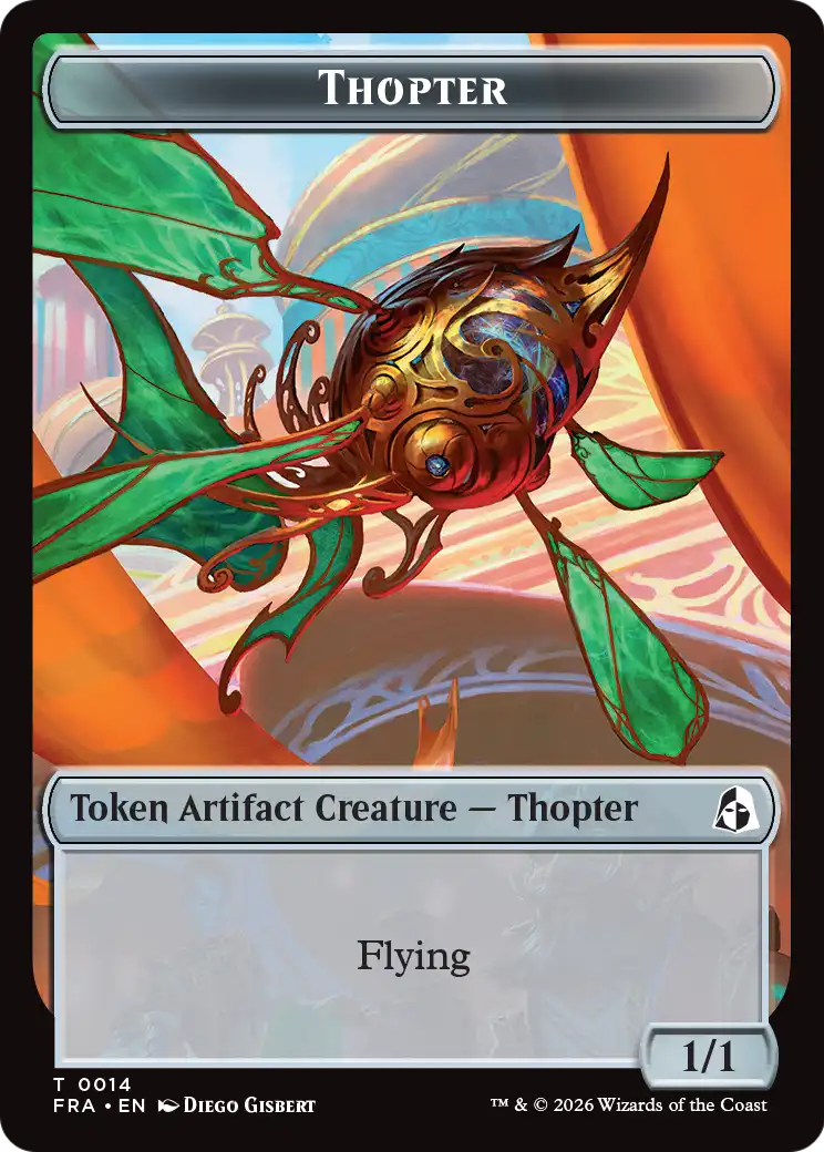 Heartwood // Thopter Double-Sided Token [Reality Fracture Tokens] | Tabernacle Games