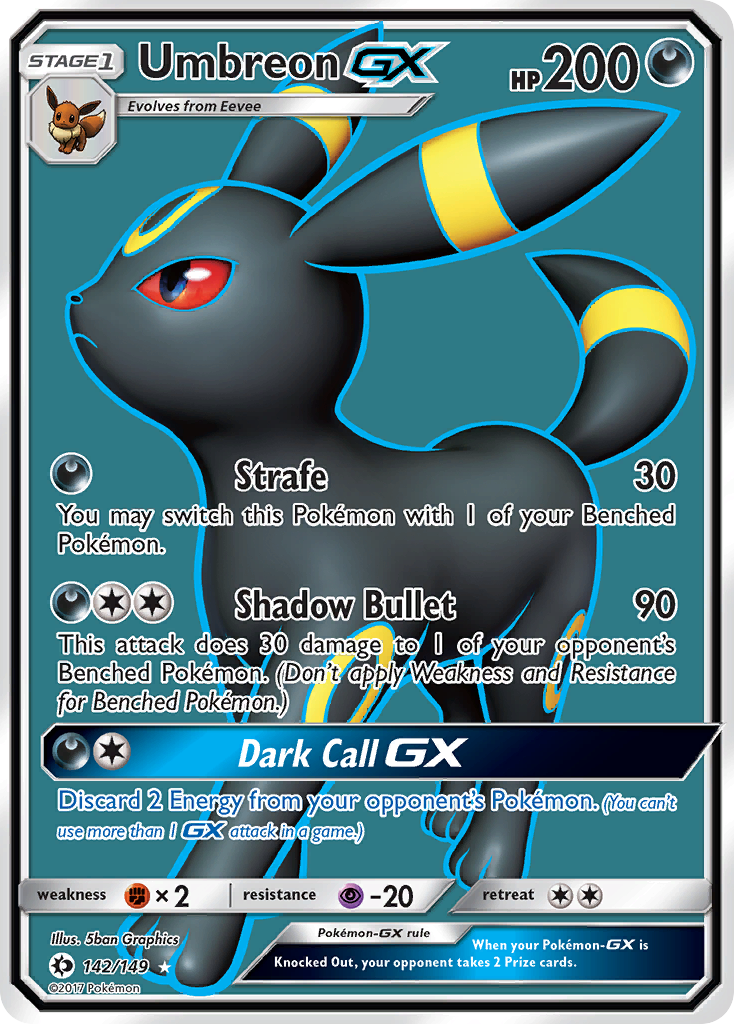 Umbreon GX (142/149) [Sun & Moon: Base Set] | Tabernacle Games