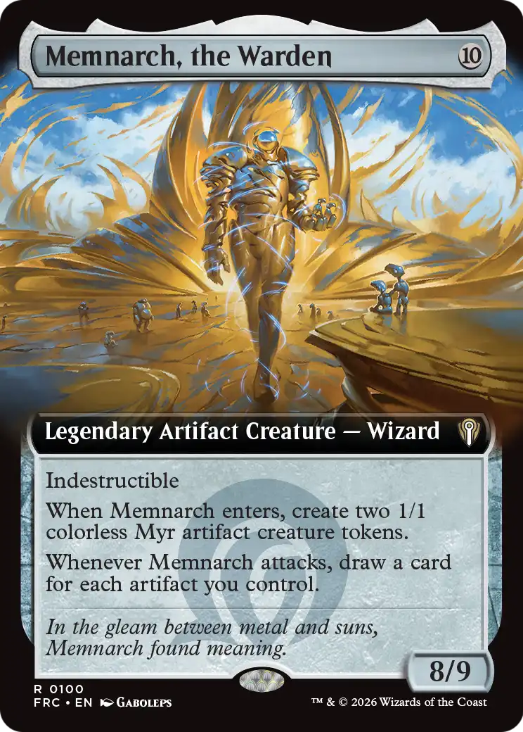 Memnarch, the Warden (Extended Art) [Reality Fracture Commander] | Tabernacle Games
