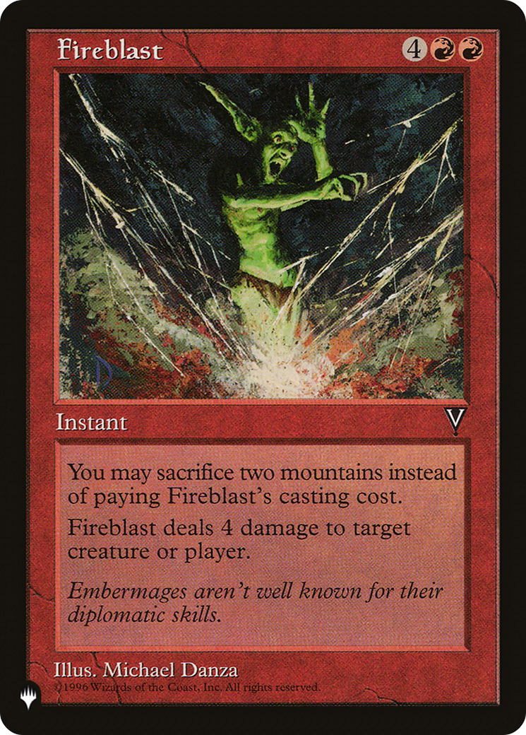 Fireblast [The List Reprints] | Tabernacle Games