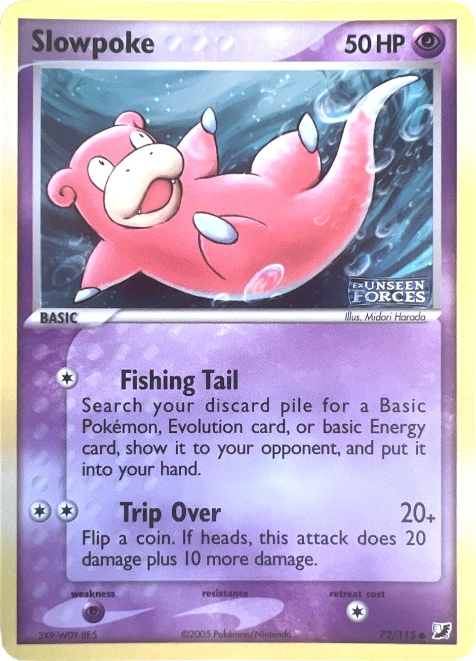 Slowpoke (72/115) (Stamped) [EX: Unseen Forces] | Tabernacle Games