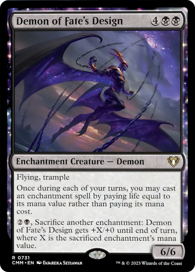 Demon of Fate's Design [Commander Masters] | Tabernacle Games