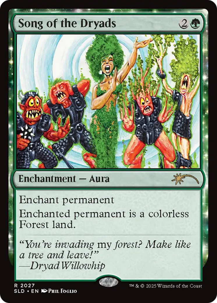 Song of the Dryads (2027) (Rainbow Foil) [Secret Lair Drop Series] | Tabernacle Games
