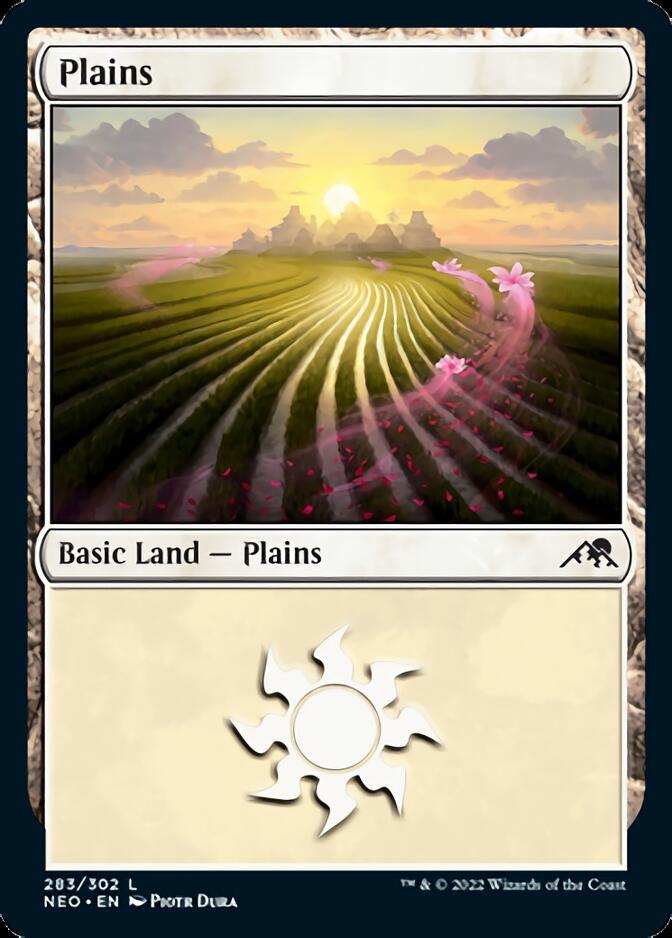 Plains (283) [Kamigawa: Neon Dynasty] | Tabernacle Games