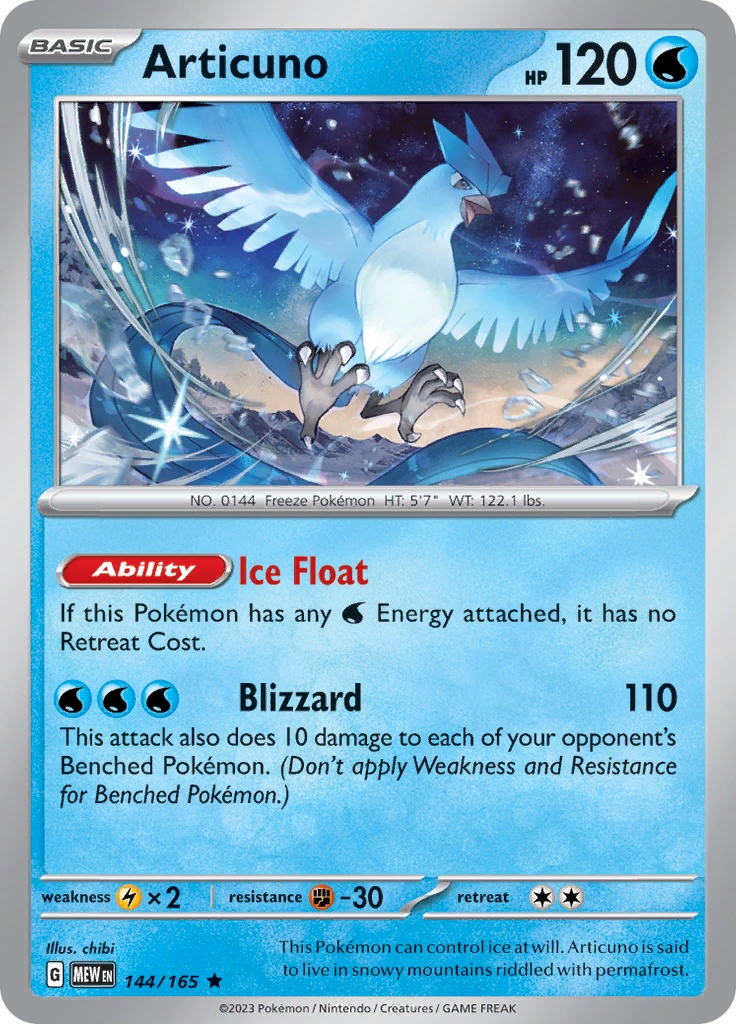 Articuno (144/165) [Scarlet & Violet 151] | Tabernacle Games