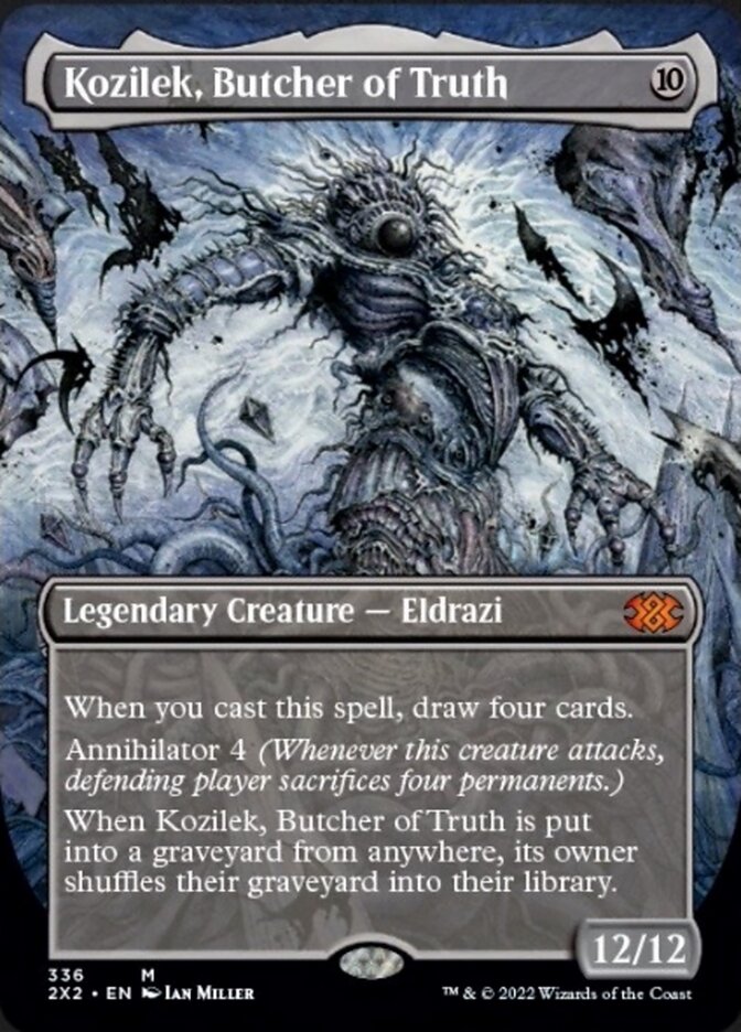 Kozilek, Butcher of Truth (Borderless Alternate Art) [Double Masters 2022] | Tabernacle Games