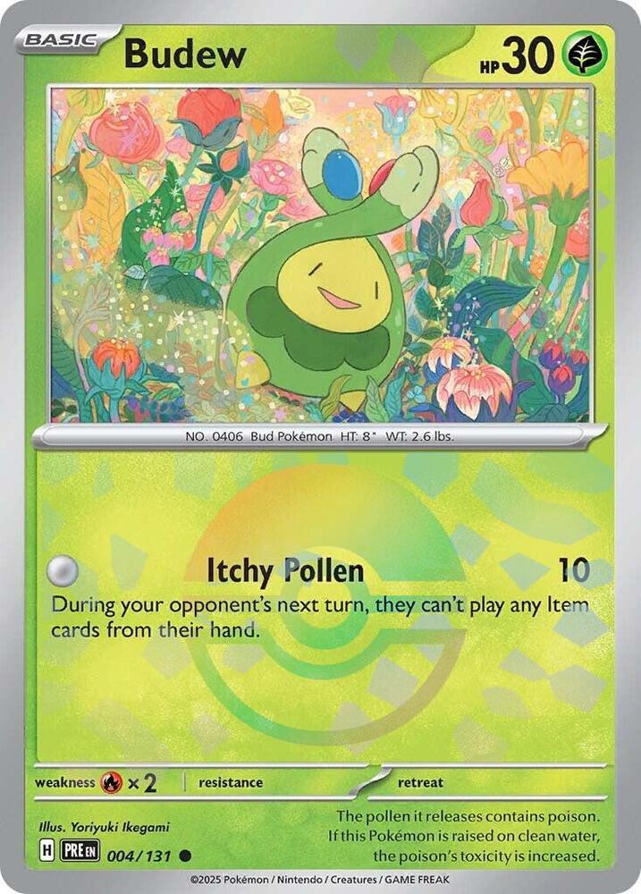 Budew (004/131) (Poke Ball Pattern) [Scarlet & Violet: Prismatic Evolutions] | Tabernacle Games